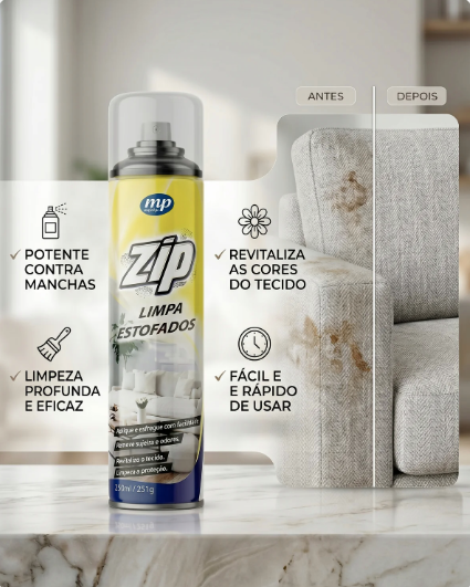 Zip Clean – Adeus Manchas – Sofá Novo em 2 Minutos