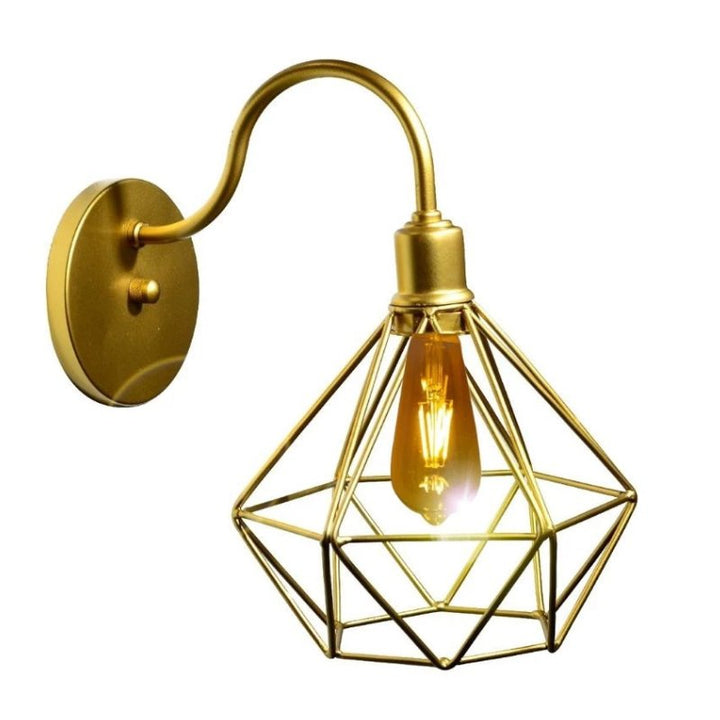 Arandela de Parede em Formato Diamante com Design Retrô Vintage