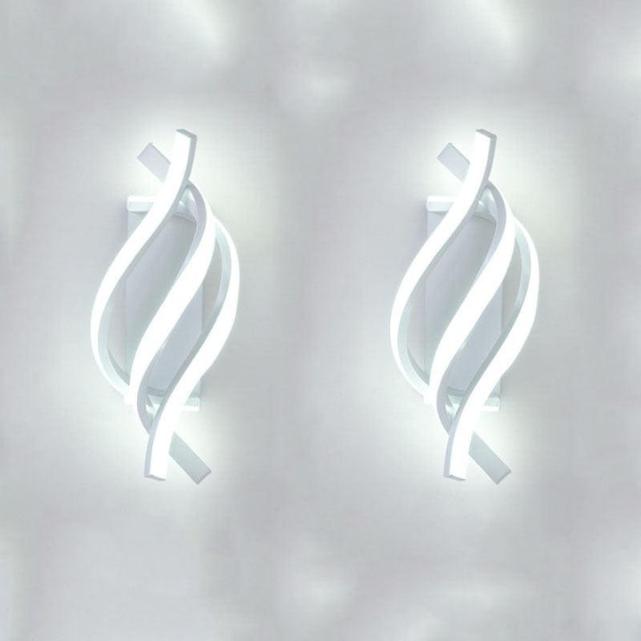 Arandela de Parede LED com Design Espiral e Estilo Moderno