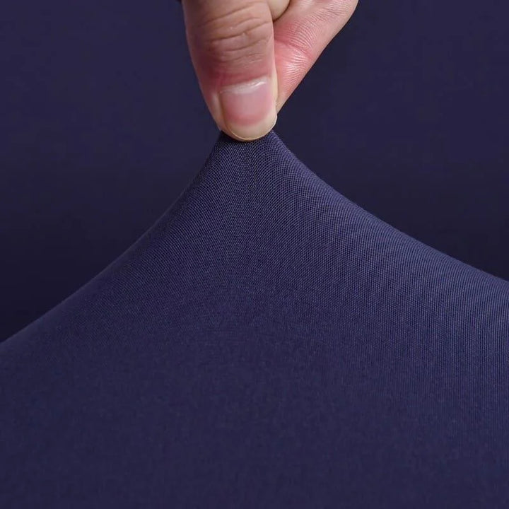 Capa De Sofá Stretch Ajustável Lisa Cinza Escuro