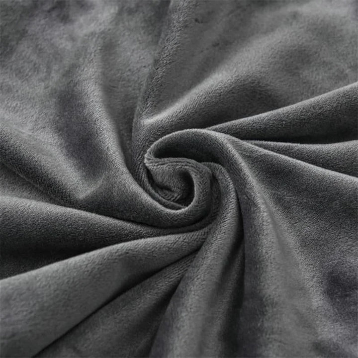 Capa Protetora para Cadeira de Jantar Cinza Escuro em Suede