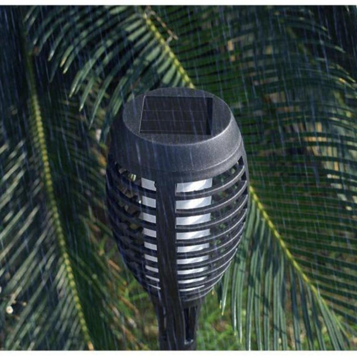 Luminária Holofote Para Jardim Torch Led com Painel Solar