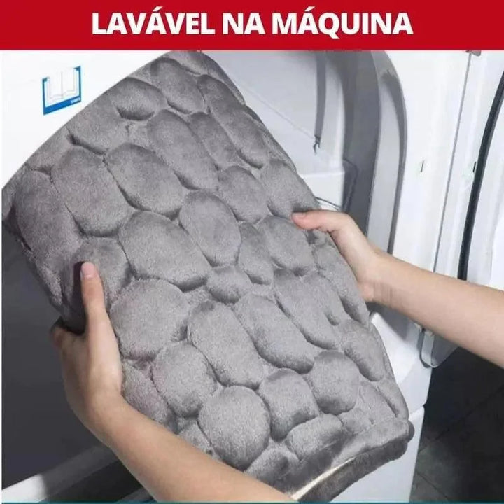 Tapete Antiderrapante para Banheiro em Microfibra – Absorção Rápida