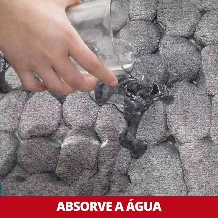 Tapete Antiderrapante para Banheiro em Microfibra – Absorção Rápida