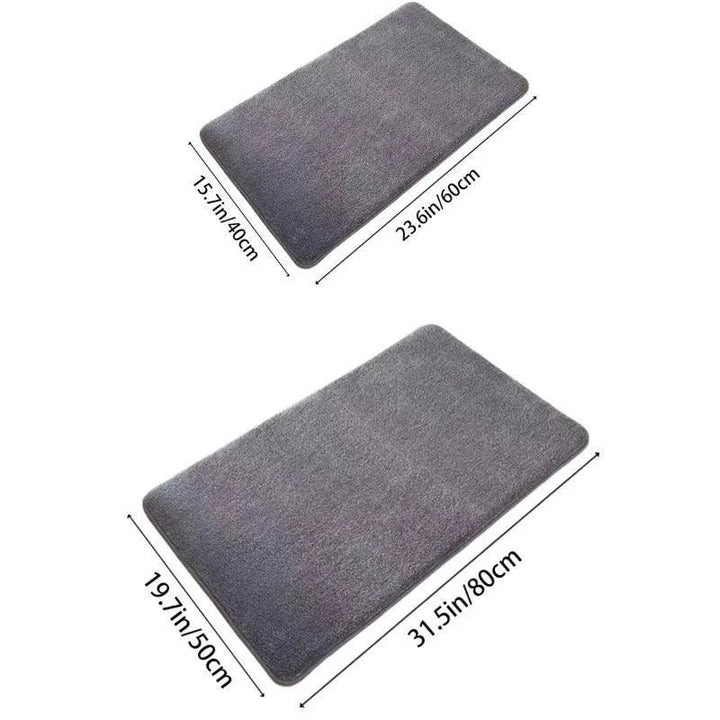 Tapete Coral Veludo Antiderrapante e Absorvente