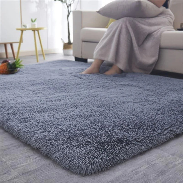 Tapete Liso Soft Felpudo Cinza