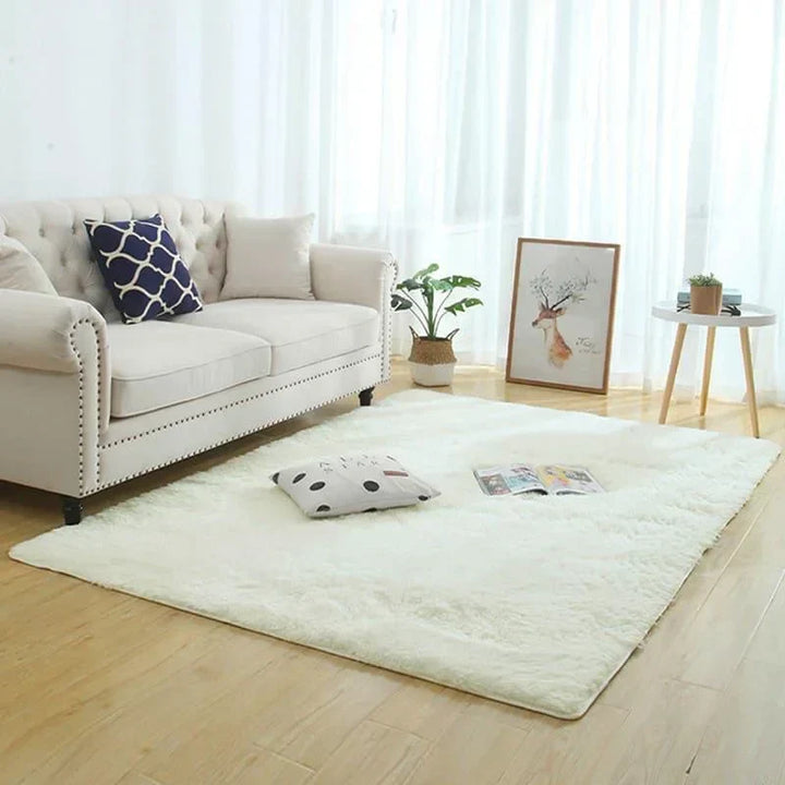 Tapete Liso Soft Felpudo Creme