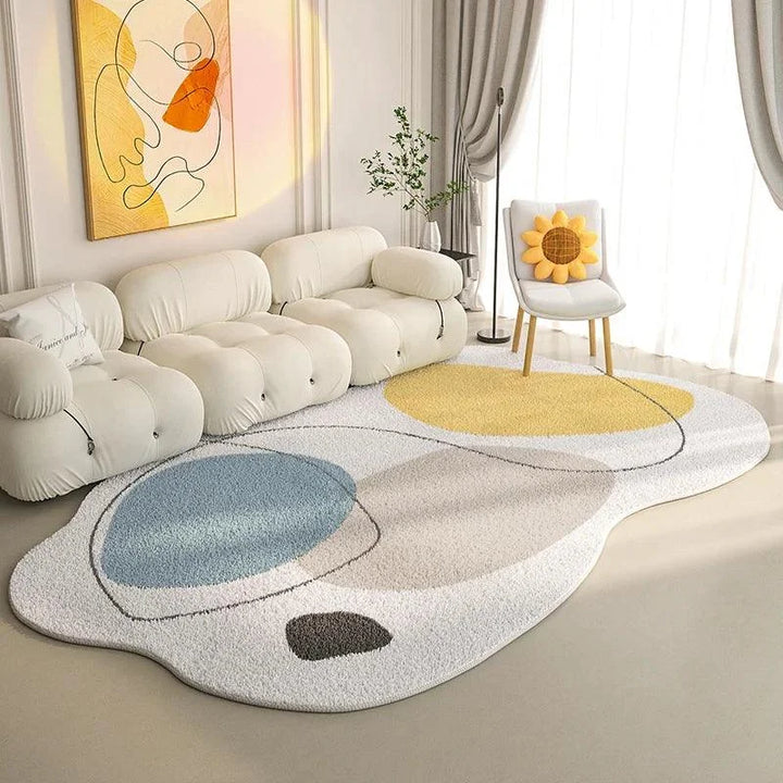 Tapete Luxuoso de Formato Irregular Confort Moderno